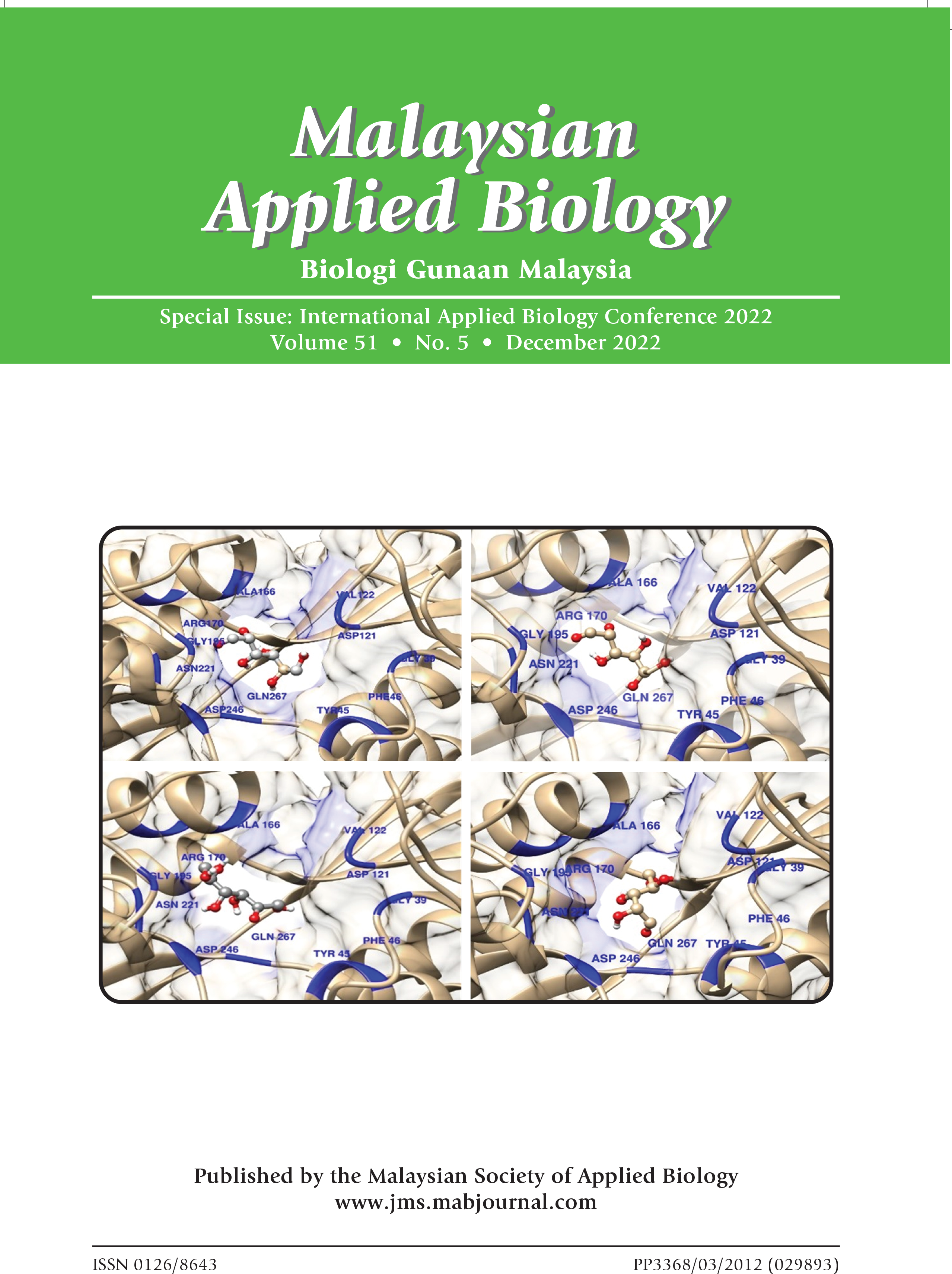 					View Vol. 51 No. 5 (2022): International Applied Biology Conference 2022 (Special Issue)
				