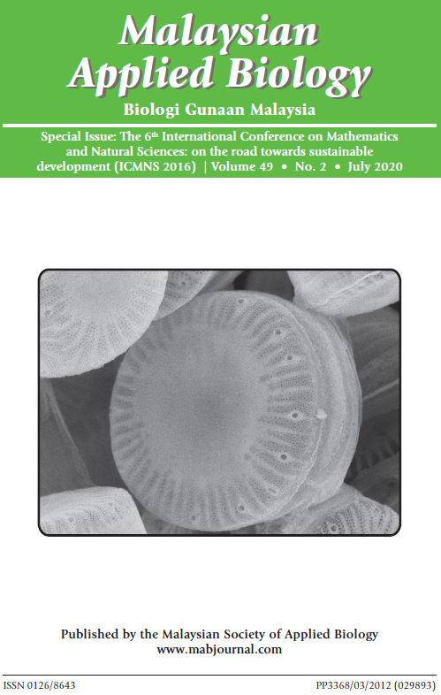 					View Vol. 49 No. 2 (2020): Special Issue: The 6th International Conference on Mathematics and Natural Sciences: on the road towards sustainable development (ICMNS 2016)
				